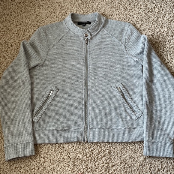 BNWT Banana Republic Grey Knit Moro Jacket Small - Picture 5 of 6